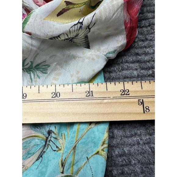 Shana Dress Womens 2XL Multicolor Patchwork Floral Leopard Boho Ruffle Tiered - Picture 3 of 8